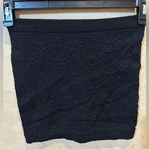 Elegant Black Lace micro Skirt medium party festival club ready